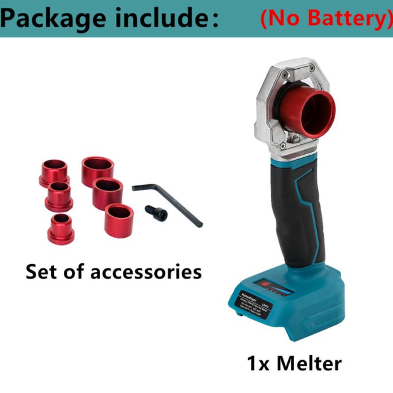 Electric  PPR / PB / PE Water Pipe Melter Rechargeable Plastic Welding Tools With Heads Cordless Hot Melt Machine