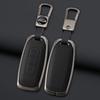 Interior Mouldings 3 Buttons Zinc Alloy Leather Car Key Case Cover Shell For Ford Territory 2019 - 2024 Protection Keychain Auto