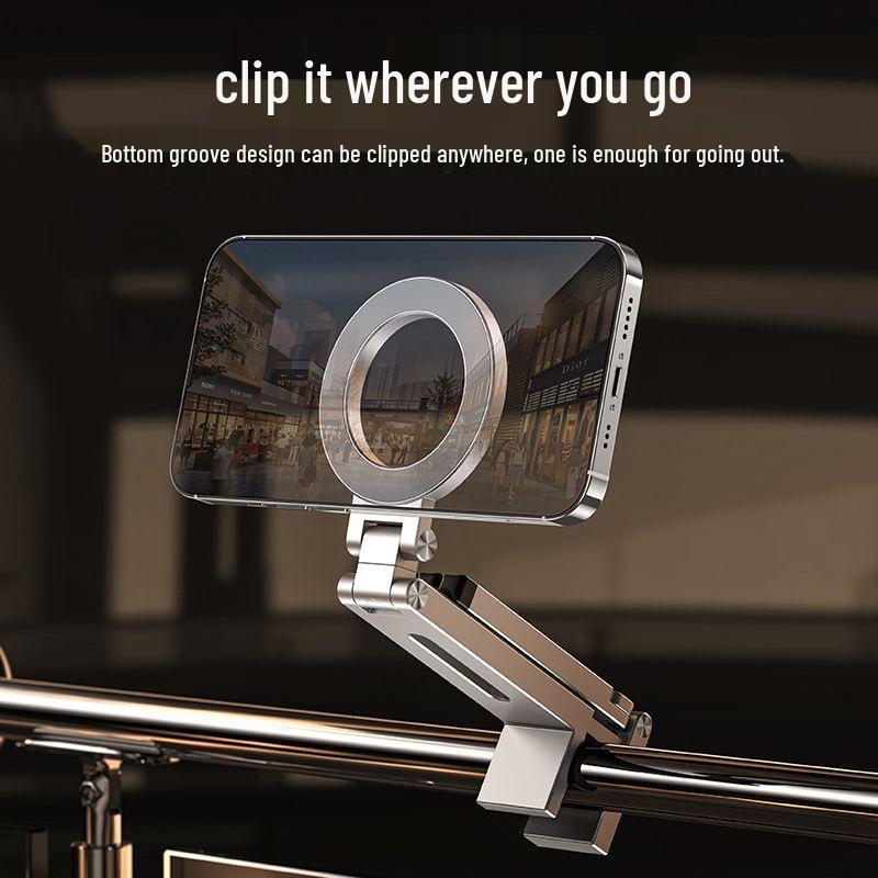 

Portable Rotatable ABS Travel Stand: Foldable for Airplane & High-speed Rail Standard серебряный