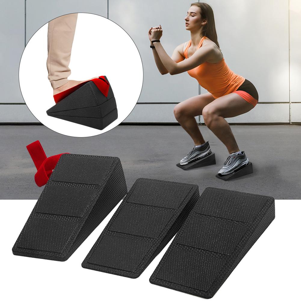 3Pcs Squat Wedge Block Calf Stretcher Non-Slip Calf Raise Block Adjustable Foot and Calf Stretching Incline Wedge for Home Gym