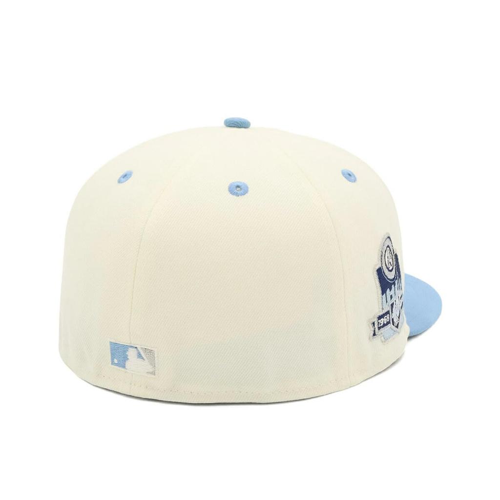 New Era 59FIFTY Cap MLB Oakland Athletics OAK Blue White SIDE PATCH ONSPOTZ Exclusive and 5950 Side Patch Straight Flat Visor Fashion Trends Popular