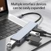 Aluminum USB Type C Hubs With HDTV Output USB Port And Memory Card Reader For Computers