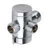 G1/2 Inch Thread Shower Diverter Valve Chrome Finished Bidet Diverter Valve  Bathroom  Use