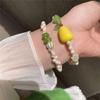 2 st/set Utsökt Frukt Staplad Armband Sött Bohemia Handkedja Päronpärla Armband Dekoration