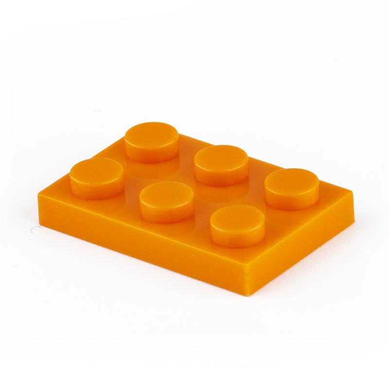 100 Pcs MOC Parts 3021 Plate 2 x 3 Compatible Bricks DIY Assmble Building Blocks Particle Kid Brain Toy Gift