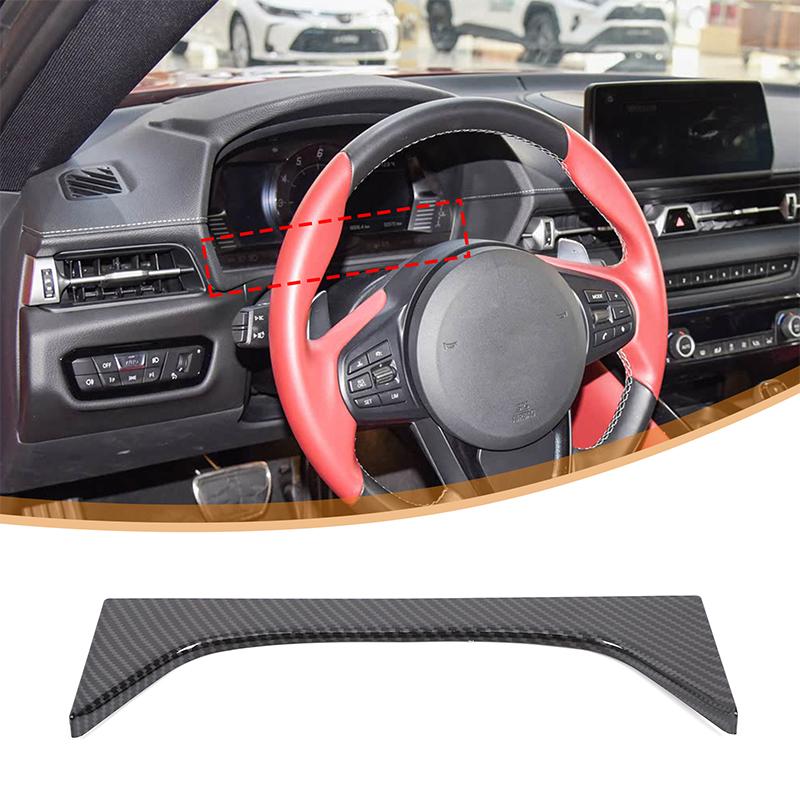 ABS Carbon Fiber For Toyota GR Supra A90 2019-2025 Center Console Control Panel Steering Wheel Window Glass Lifting Sticker