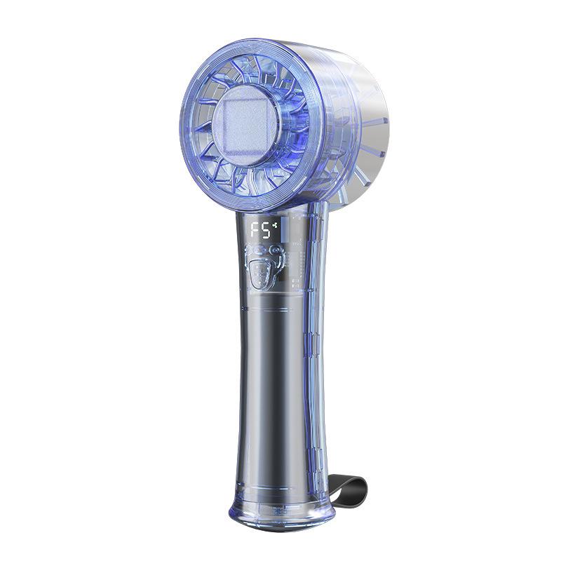 

Viteshiga Transparent Ice Pack USB Rechargeable Handheld Fan - Portable Outdoor Electric Fan 44*54*154mm