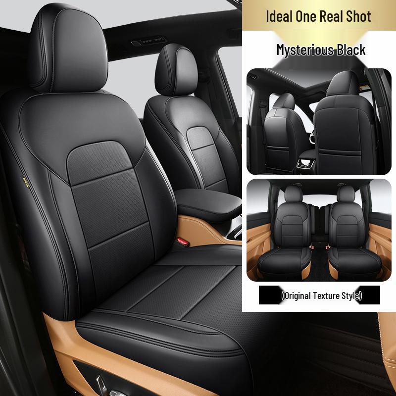 Nappa Leather Full-Cover Car Seat Cushion - Custom Fit for One Special Car, All-Season Use