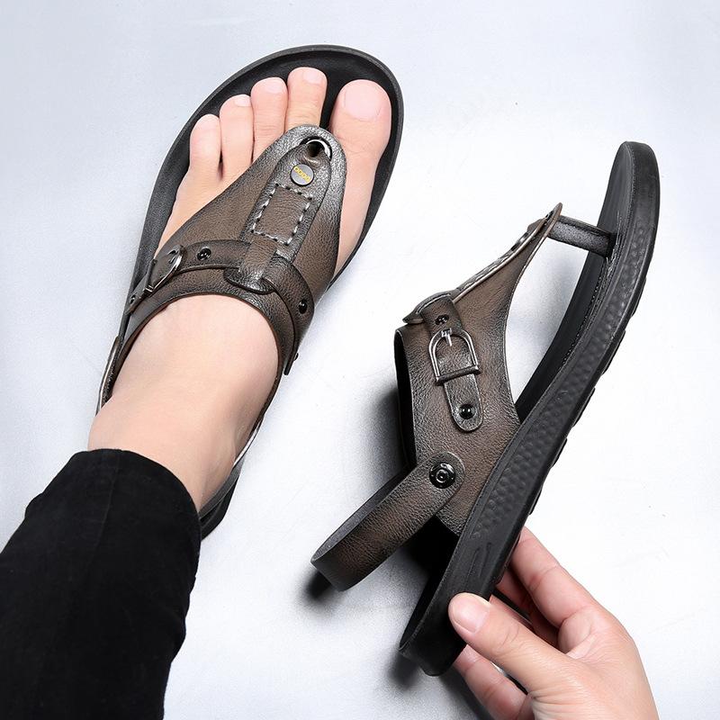 Модные повседневные шлепанцы для мужчин — фото 5