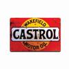 Öl Castrol Schild Motor CASTROL Vintage Metallschild ÖL Aluminium MOTOR Wakefield