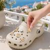 6 Stuks/Set Gouden Schoenschoentjes, Zomer IJsjes Charms, Schelp Zeester Schoenschoentjes voor Klompen Vrouwen Meisjes Strand Schoenen Decoratie