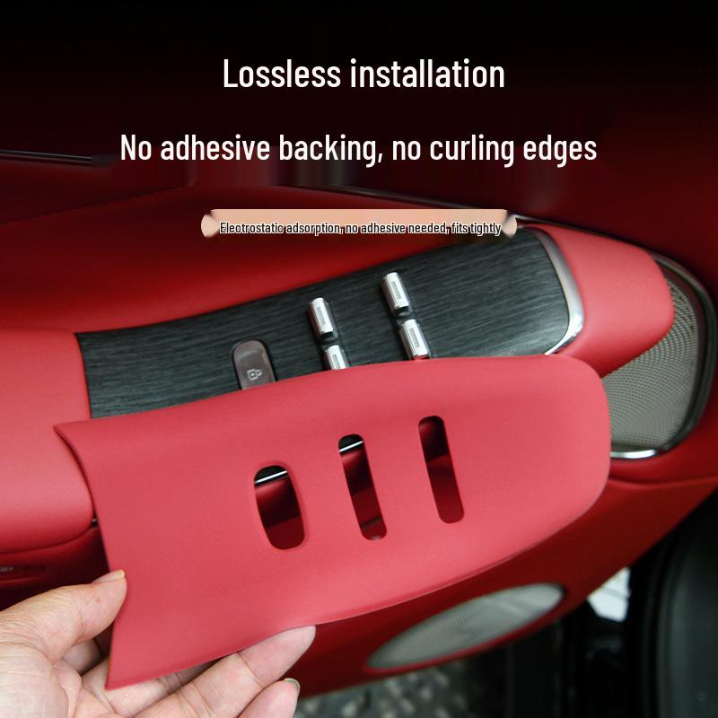 Compatible with 26 AITO M7 Models: Car Door Button Protection Pad & Window Glass Lift Panel Silicone Accessories