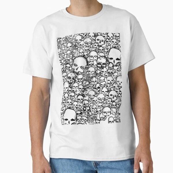 Skulls Black Classic TShirt Made In UsaAus TShirt S2xl S