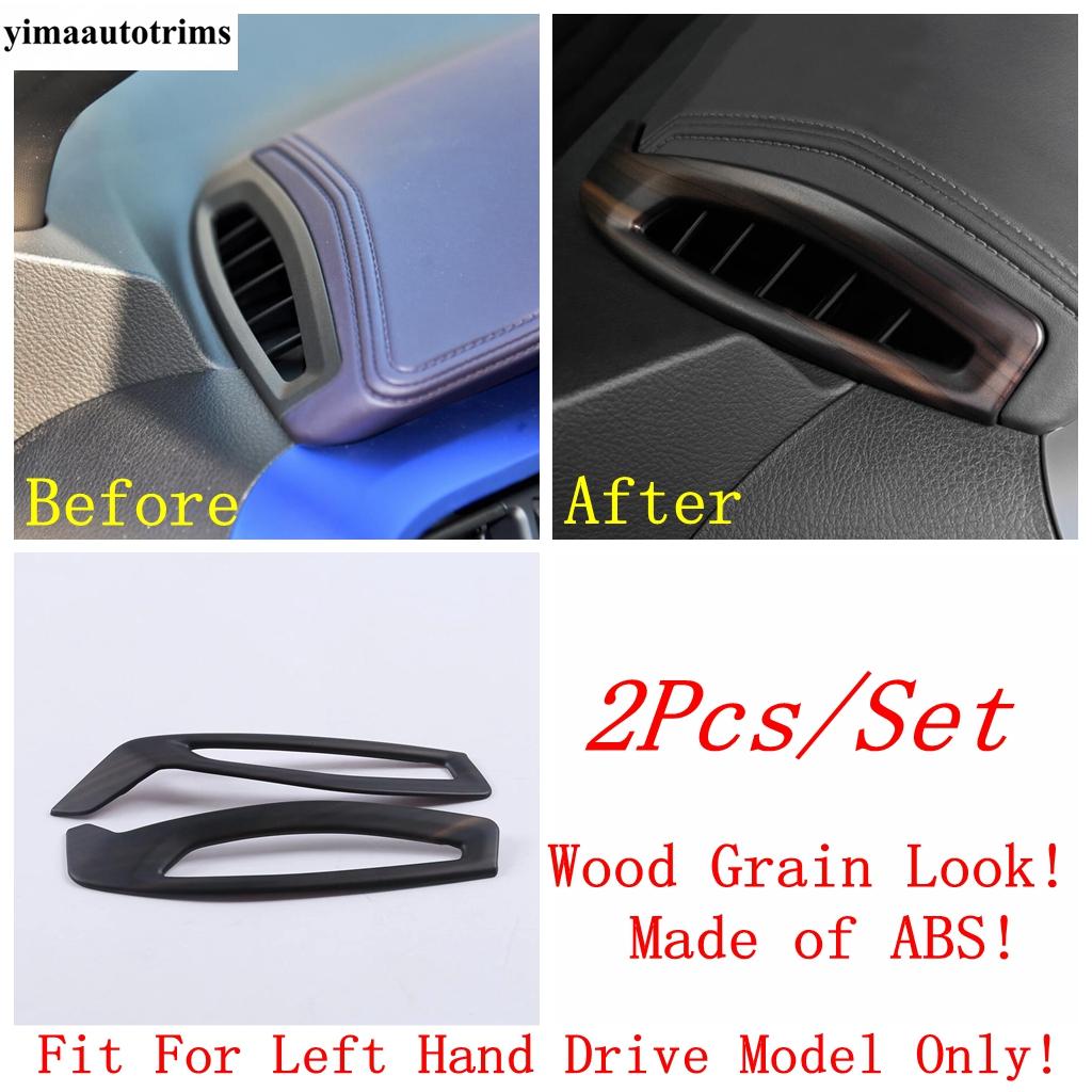 Wheel Gear Head Handle Bowl Air AC Vent Window Lift Armrest Box Cover Trim For Toyota C-HR CHR 2016 - Wood Grain Accessories