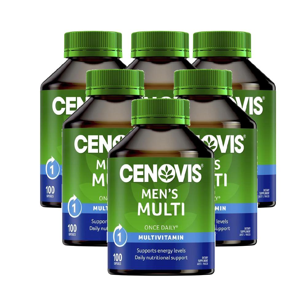 CENOVIS Once Daily Mens Multivitamins & Minerals 100 Capsules Value 6ea