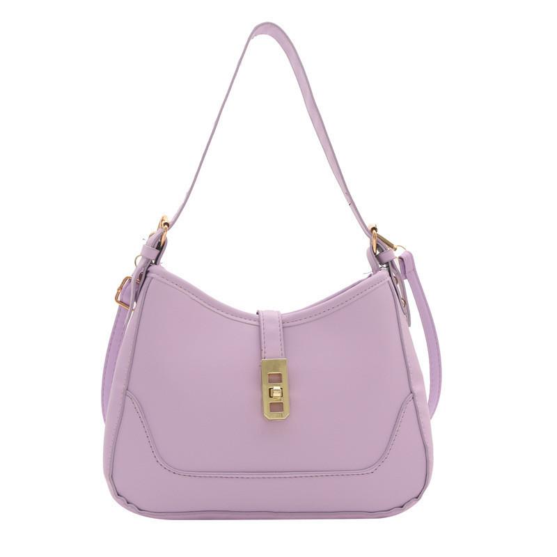 2024 Spring New Simple Commuter Bag Street Fashion Shoulder Bag Pu Material