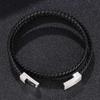 Rope Winding Stainless Handmade Steel Men Leather Bracelet Selection Classic Winding Bracelet Accessories Gift