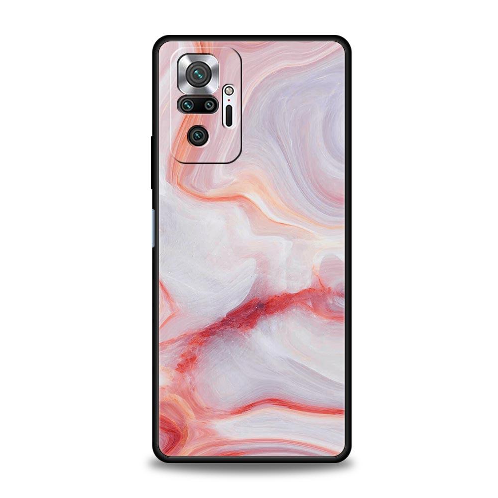 Vintage Marble Phone Case Cover for Redmi 14C 10C Note 15 14 13 12 10 11 K40 Pro Plus 5G Soft TPU Shockproof Shell Fundas Capas