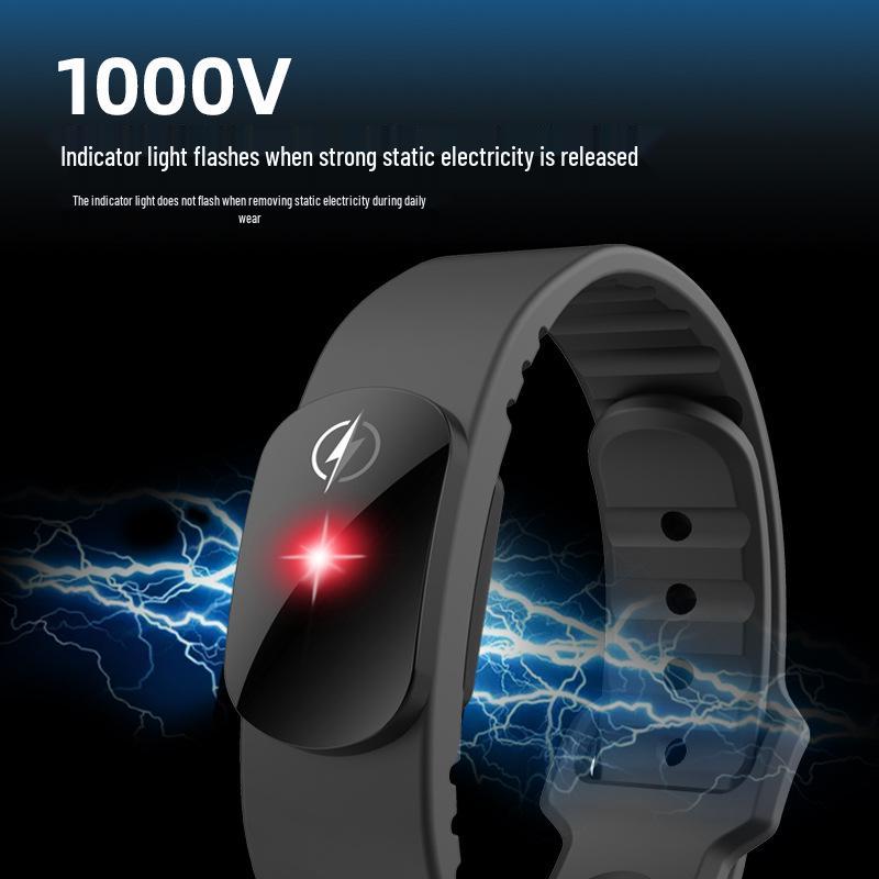 Universal Wireless Anti-static Wristband for Static Electricity Elimination, Suitable for Men, Women, and Children