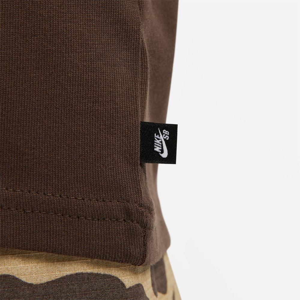 Nike SB X Yuto SS23 Skateboard Logo Print Round Neck Short Sleeve T-Shirt Unisex Tops Brown FN0670-237