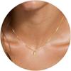 Simple Men's and Women's Necklace Accessories Gold Color Retaining English Letter Necklace A-Z Pendant Necklace