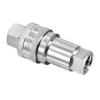 Steel Ball Locking Hydraulic Quick Connector Easy Use Hydraulic Fitting Accessory Accessory Carbon Steel Material