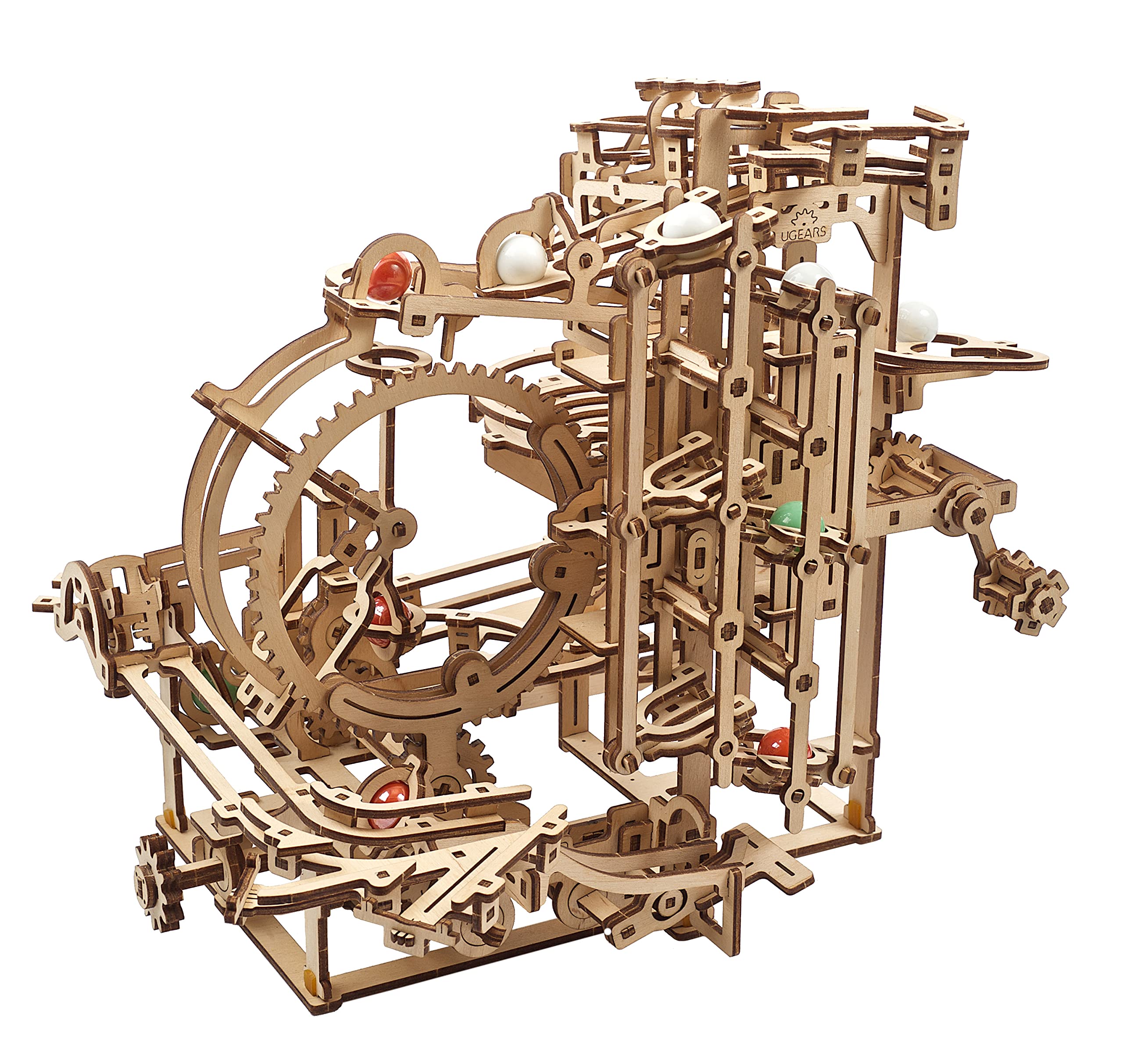 

Ugears Мраморный трек Ступенчатый подъемник 70156 Деревянный пазл, Поделки и модели, Не требуется клей или инструменты, Для взрослых и детей