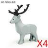MOC Zwierzęta Zoo Klocki Słonie Tygrysy Słonie Małpy Łosie Niedźwiedzie Owce Wielbłąd Koń Krokodyl Lampart Mini Klocki DIY T11