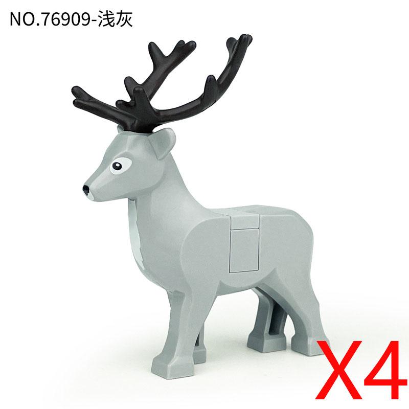 MOC Zwierzęta Zoo Klocki Słonie Tygrysy Słonie Małpy Łosie Niedźwiedzie Owce Wielbłąd Koń Krokodyl Lampart Mini Klocki DIY T11