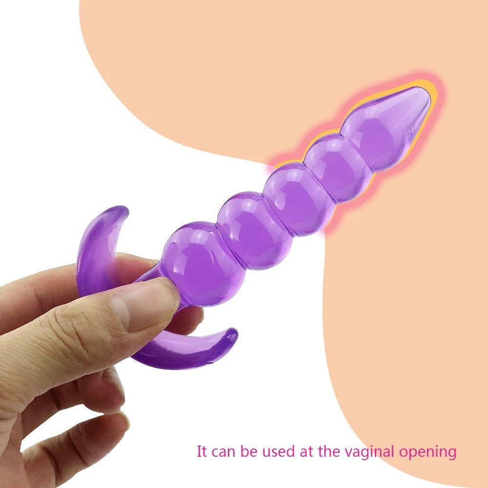 Měkké silikonové anální kolíky pro začátečníky Anální stimulátor Trenér Sex Play Hračka pro ženy Páry Masáž bodu G Unisex sex