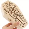 1pc Coffin Shaped Pet Urn Halloween Party Decoration Funny Candy Box Jewelry Ring Jewelry Box