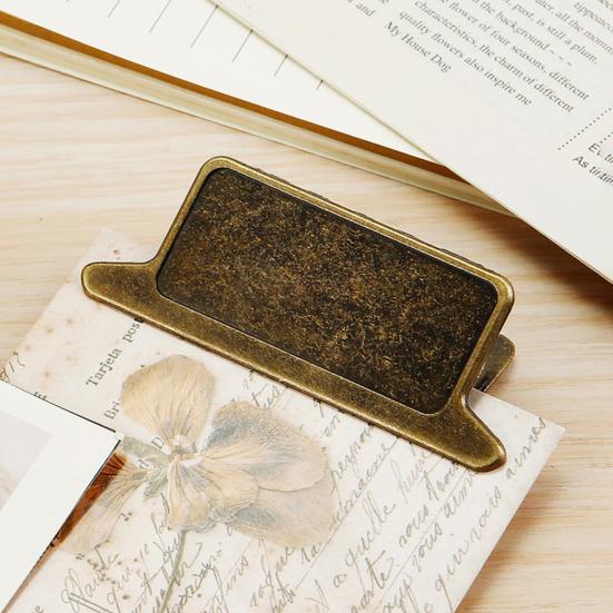 1/2 Adet Vintage Metal Klasör Klipsi Ağır Hizmet Çinko Alaşımlı Ofis Okul Kağıt Belge Bulldog Klipsi Çok Amaçlı Çanta Mühürleme Kelepçesi