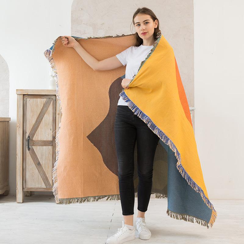 Landscape Blanket, Nap Blanket, Sofa Blanket, Multi-purpose, Bedroom