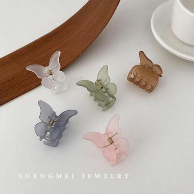 Transparent Double-Layer Butterfly Pumpkin Hair Clip for Spring/Summer