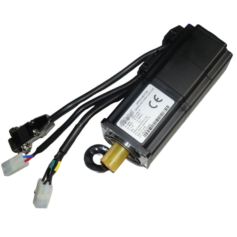 48V 200W Three-Phase Brushless Servo Motor Integrated 24V Brake High Precision Low Voltage Encoded 2100-4300RPM Servo Motor