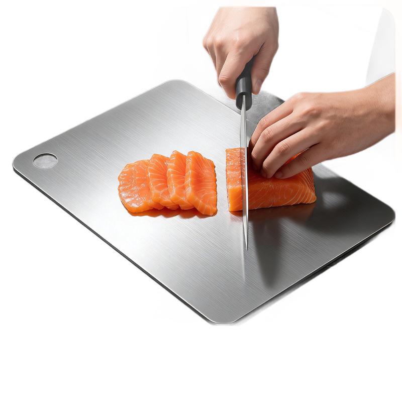 304 Stainless Steel Antibacterial Double-sided Chopping and Dough Kneading Board