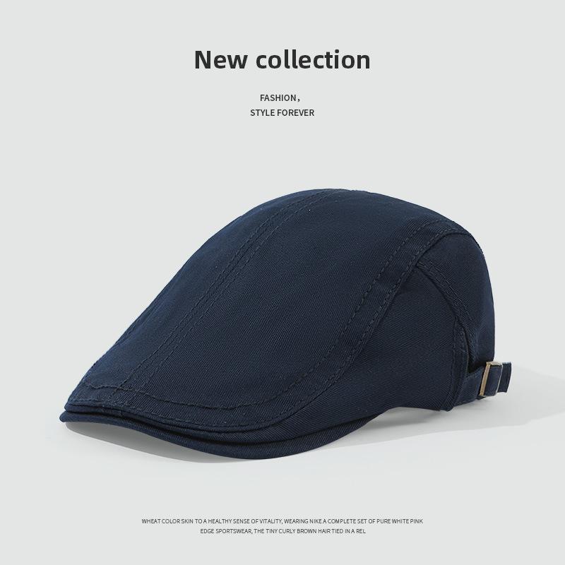 Forward hat female spring and autumn fashion personality anti-wearing beret Korean version newsboy hat