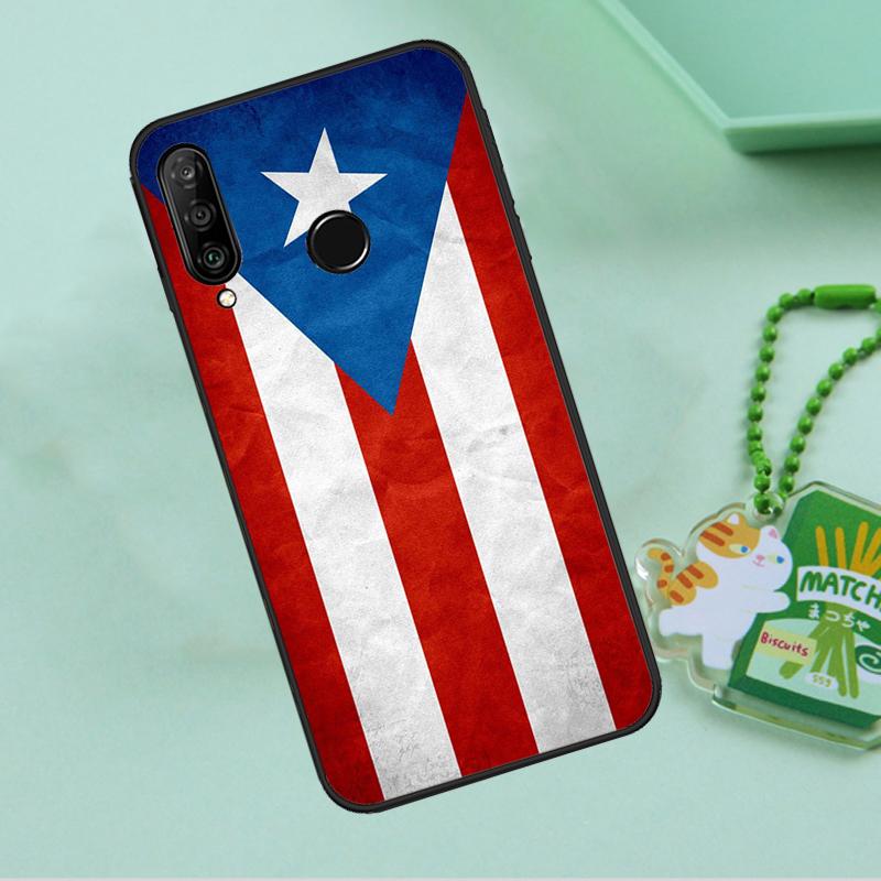 Puerto Rican Flag For Huawei Nova Y90 Y70 Y60 Y61 Y91 Y72 9 10 SE 12i 12s 11i 5T P60 Pro P20 P30 P40 Lite Case