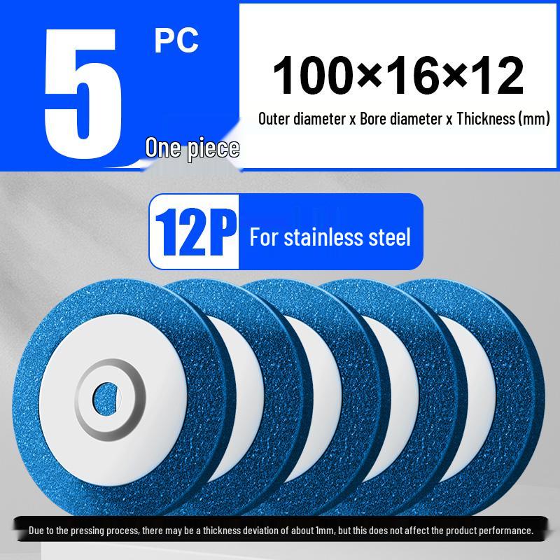 Great White Shark Stainless Steel Polishing Pad - Nylon Fiber Wheel for Angle Grinder Rust Removal