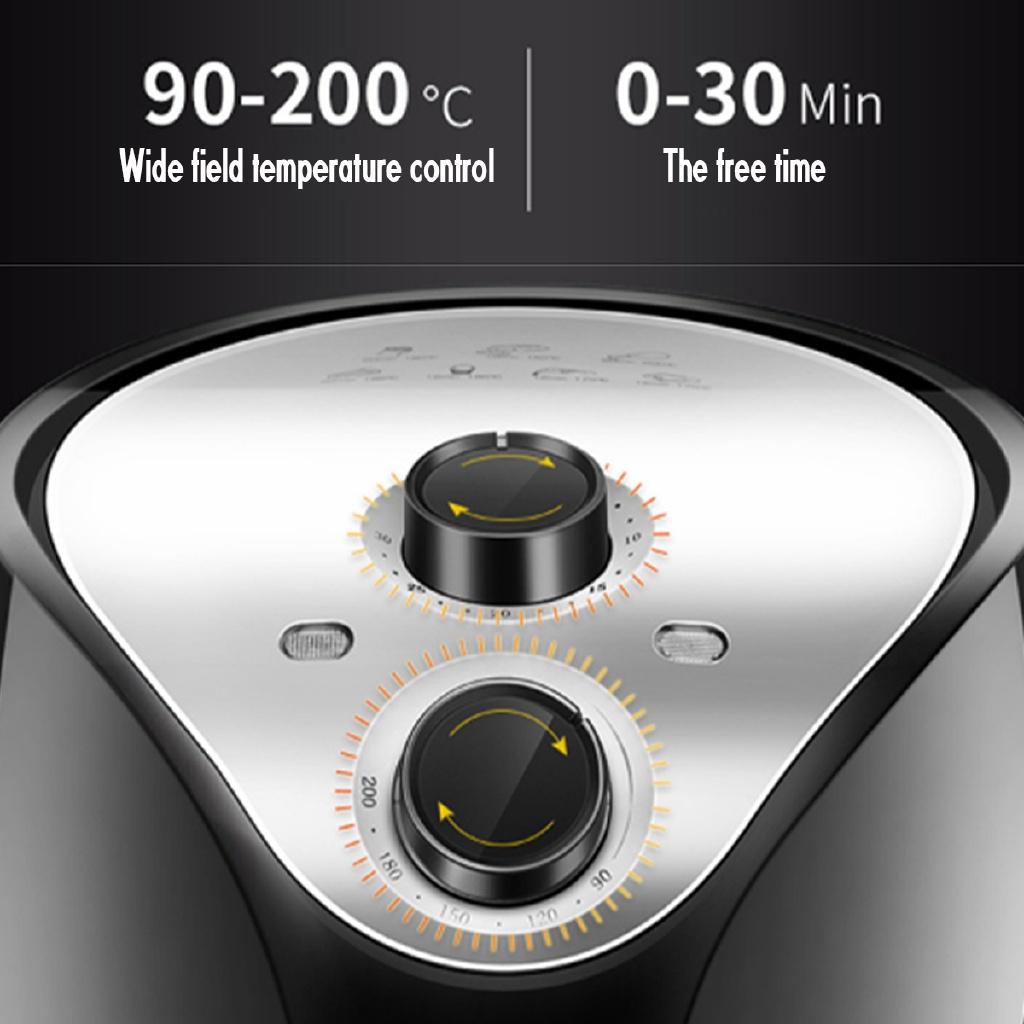 1500W 220V Air Fryer Electric Deep Fryer H-speed Hot Air Circulation 5.5L Multi-function Cooker Oven Low Fat Health Pan
