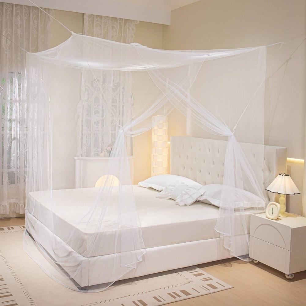Thickened Mosquito Net Four Corner Bed Netting Opening Mesh Insect Net Outdoor Camping