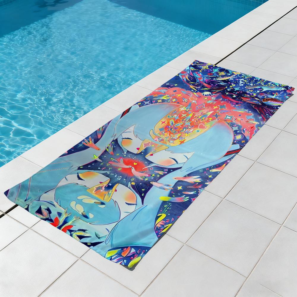 Singer K-Kikuo-o Towel Beach Quick Dry Soft Pool Towels Gift for Travel Gym Shower Camping sports