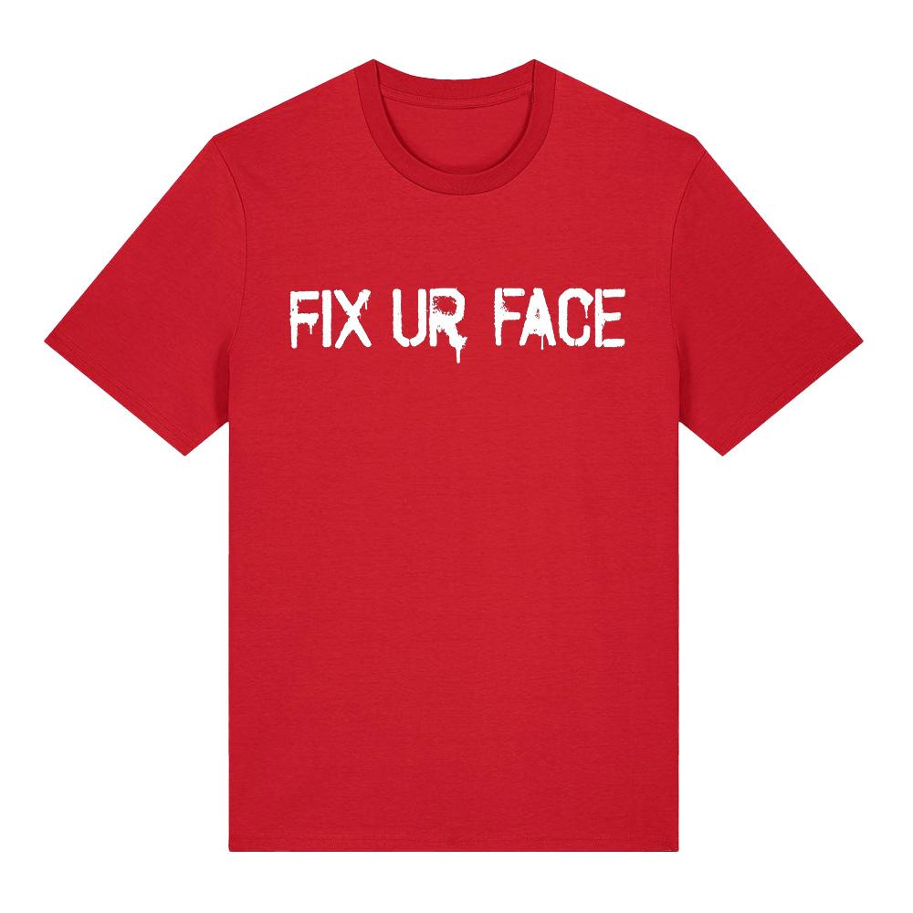 

Machine Gun Kelly Fix Ur Face T Shirt MGK 2026 New T Shirts Women Men s Gothic Hip Hop Oversized Top Pure Cotton Tees Streetwear XS червоний