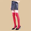 Calzini Lunghi da Festa con Stampa Giullare Elasticizzati Design Sopra il Ginocchio Morbido Poliestere Calzini Lunghi da Donna