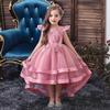 Girls' Formal Princess Dress with Train – Wedding, Runway, Piano Performance, Puffy Skirt