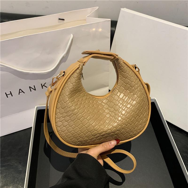

Женская сумка премиум-класса через плечо, новая модная сумка-мессенджер Niche Design, женская простая плетеная сумка-хобо
