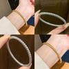Stainless Steel Threaded Bangle: Chic, Minimalist, Versatile Bracelet for Women