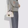 New COACH Cassidy Cow Leather Satchel Bag, Portable Crossbody Bag, Shoulder Bag Women's Pink White 76684-IMP4Y
