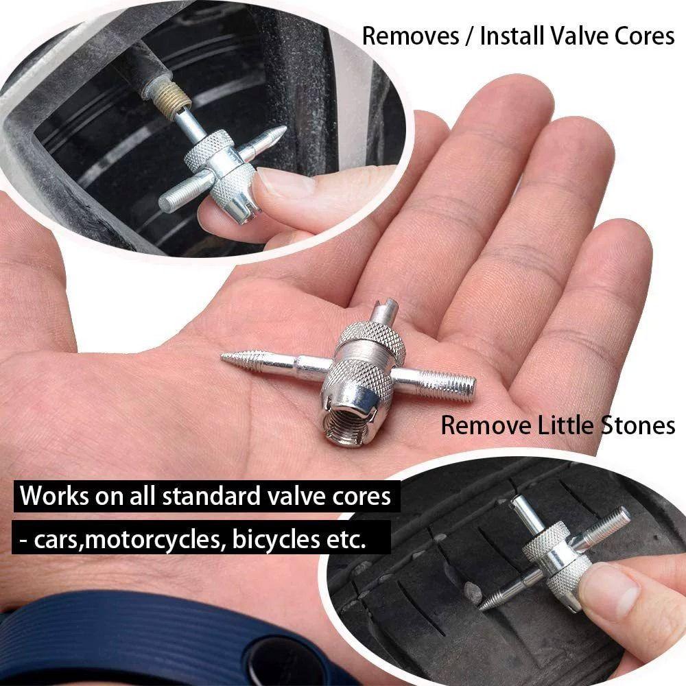 

6 шт./компл., съемник штока клапана для авторемонта, ручной инструмент для ремонта клапана, высококачественный ключ для клапана