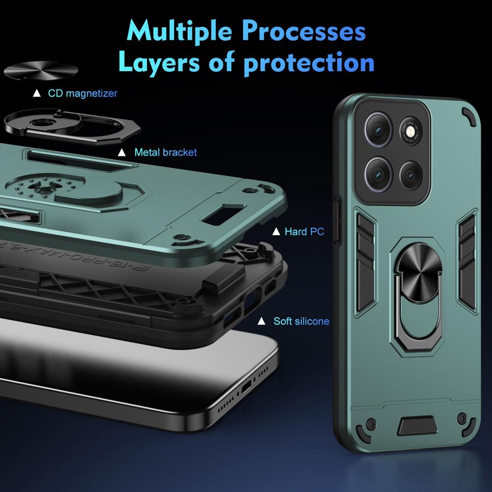For Motorola Moto G86 5G Case Magnetic Holder Ring Armor Shockproof Phone Cases for Moto G86 G 86 MotoG86 Back Cover